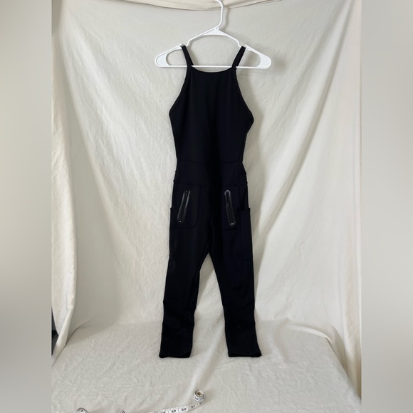 free people movement Pants - Free People Movement Black One‑piece Jumpsuit racer back, halter top woman’s xsm